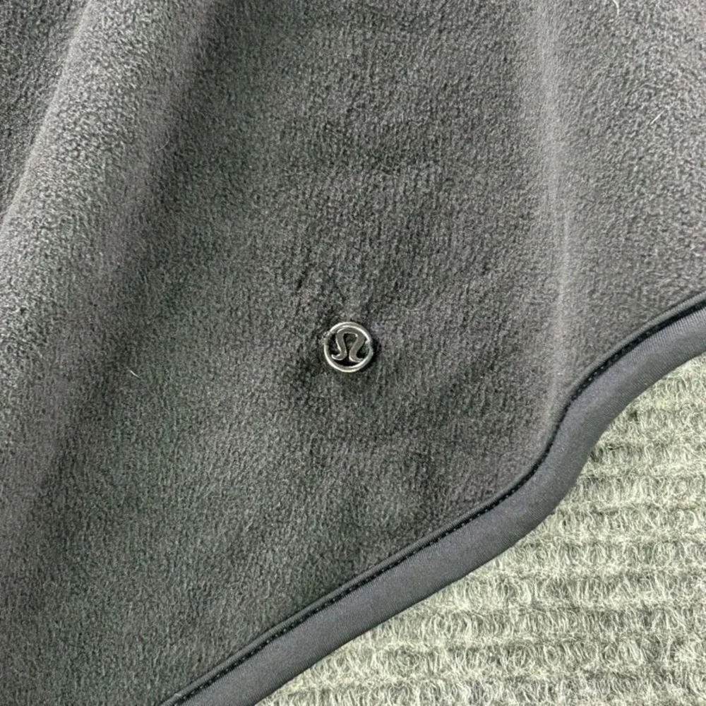 Lululemon Presence Of Mind Black Fleece Wrap Jacket Zip Sleeve Women No Size Tag
